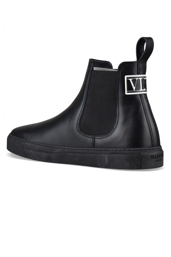 Valentino Garavani Men Black Leather Boots - 3