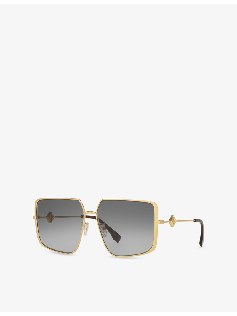 FENDI FE40148U Irregular Metal Sunglasses outlook