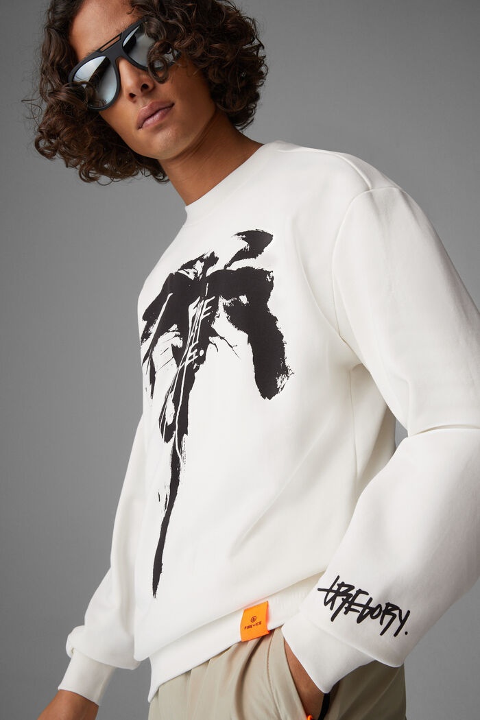 Hunt Sweatshirt in Off-white/Black - 4