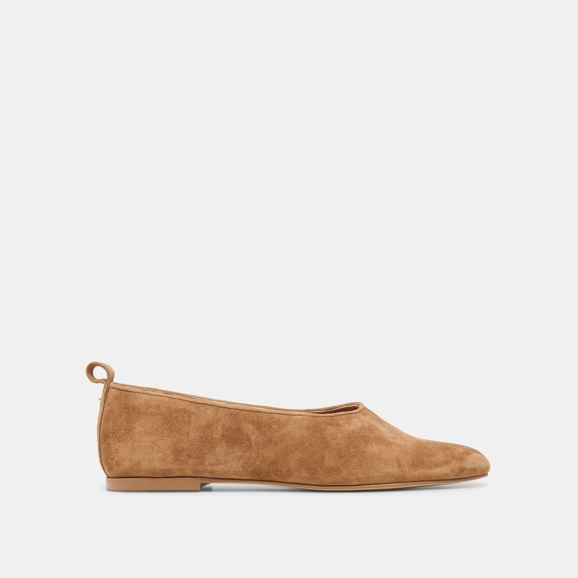 KORY BALLET FLATS LT BROWN SUEDE - 1