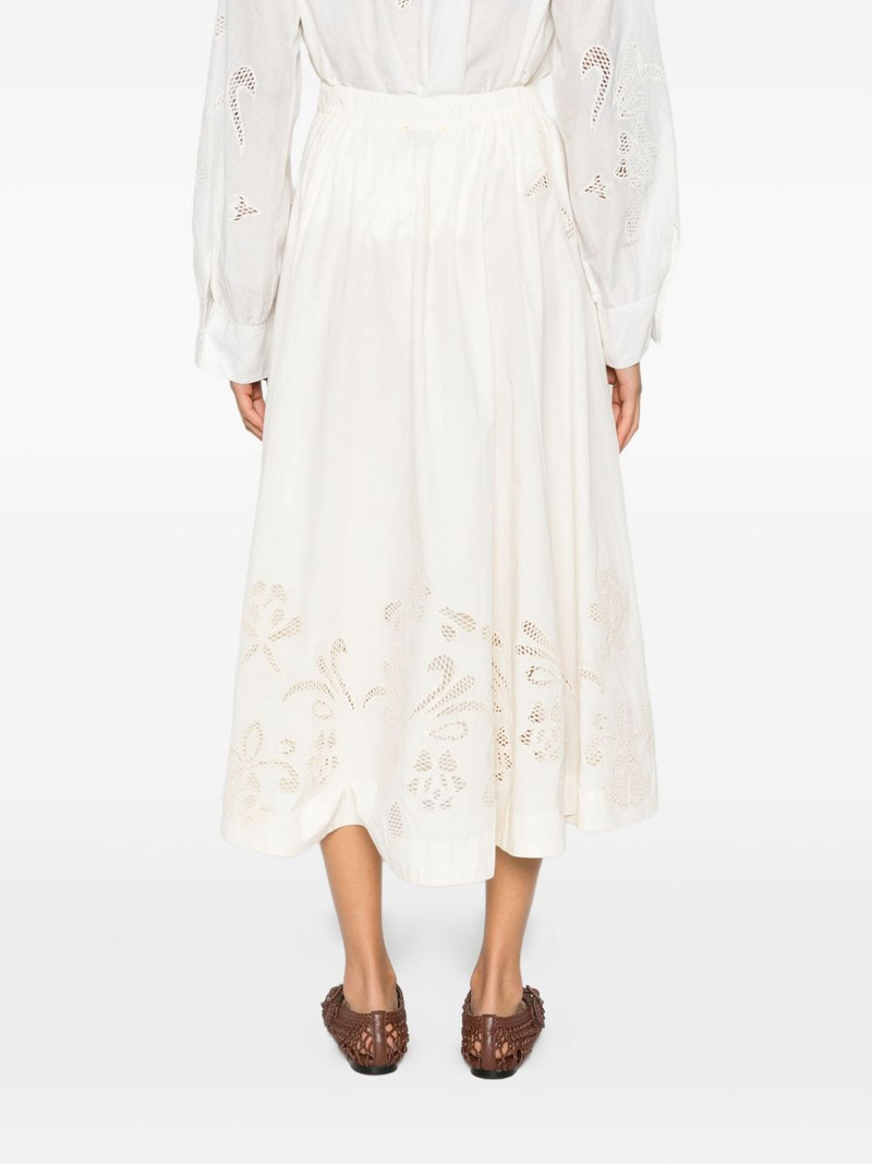 floral-embroidered midi skirt 4