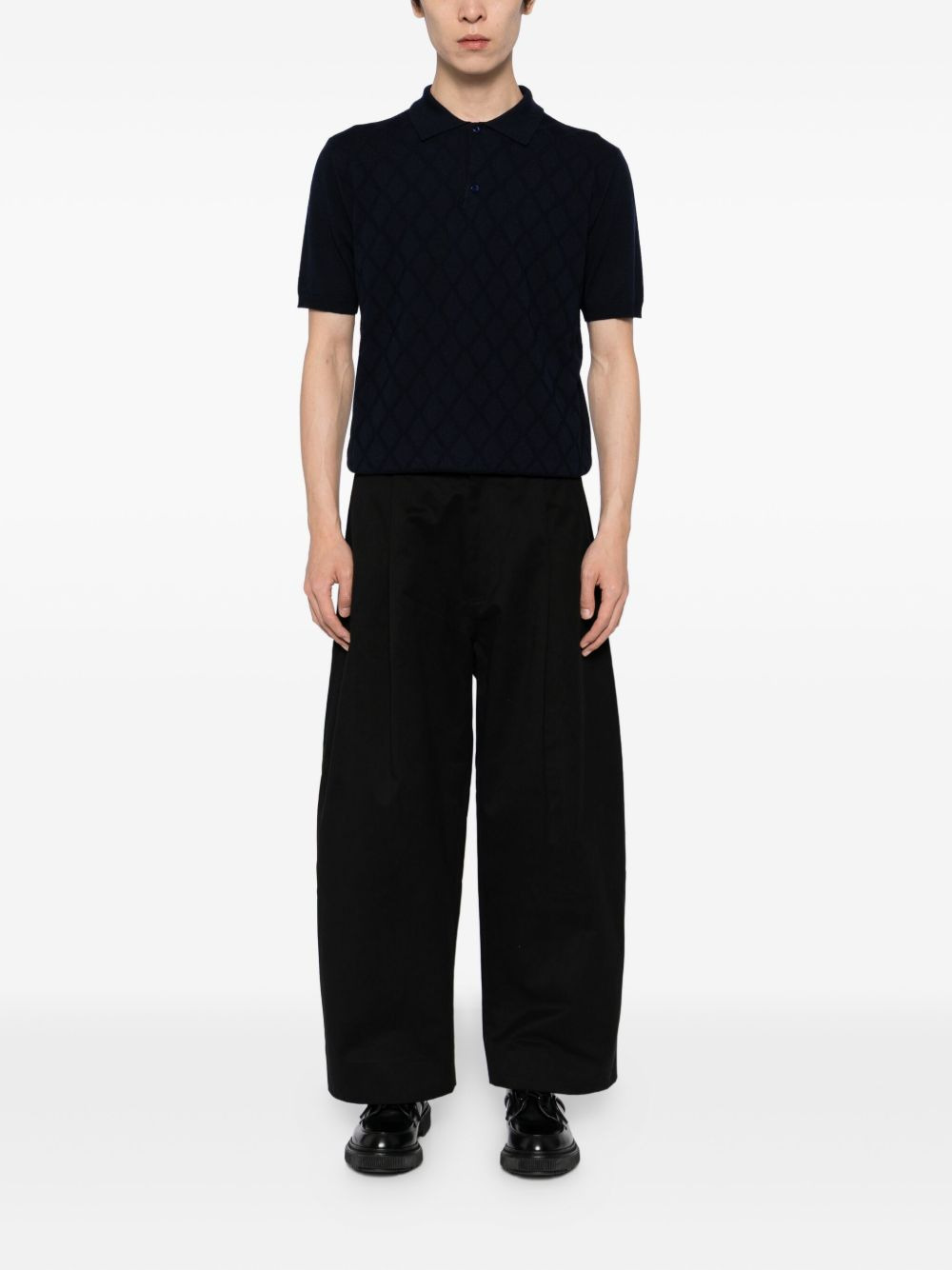 wool polo shirt - 2