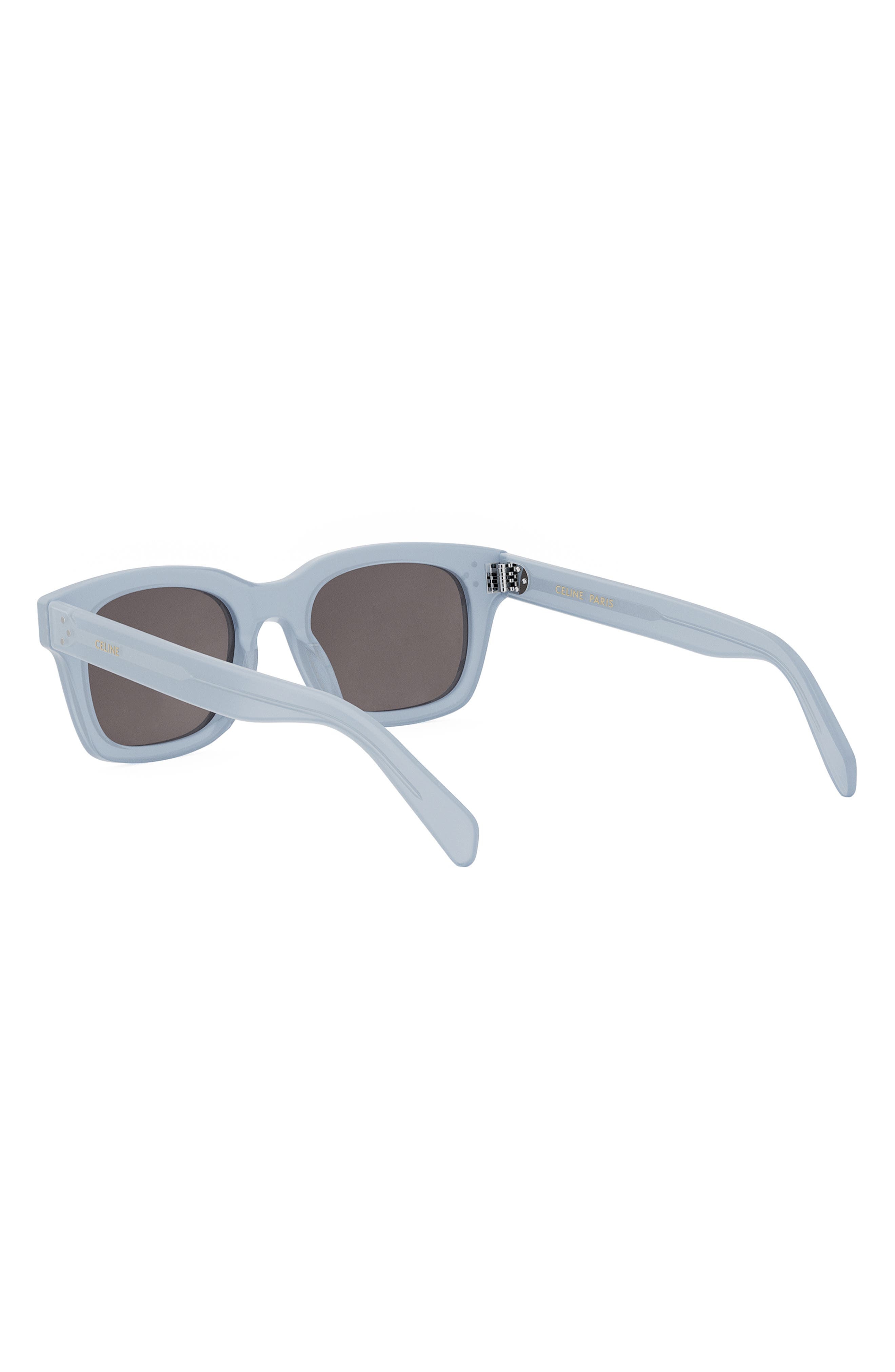 CELINE Bold 3 Dots 50mm Square Sunglasses in Grey/Other /Smoke at Nordstrom - 8