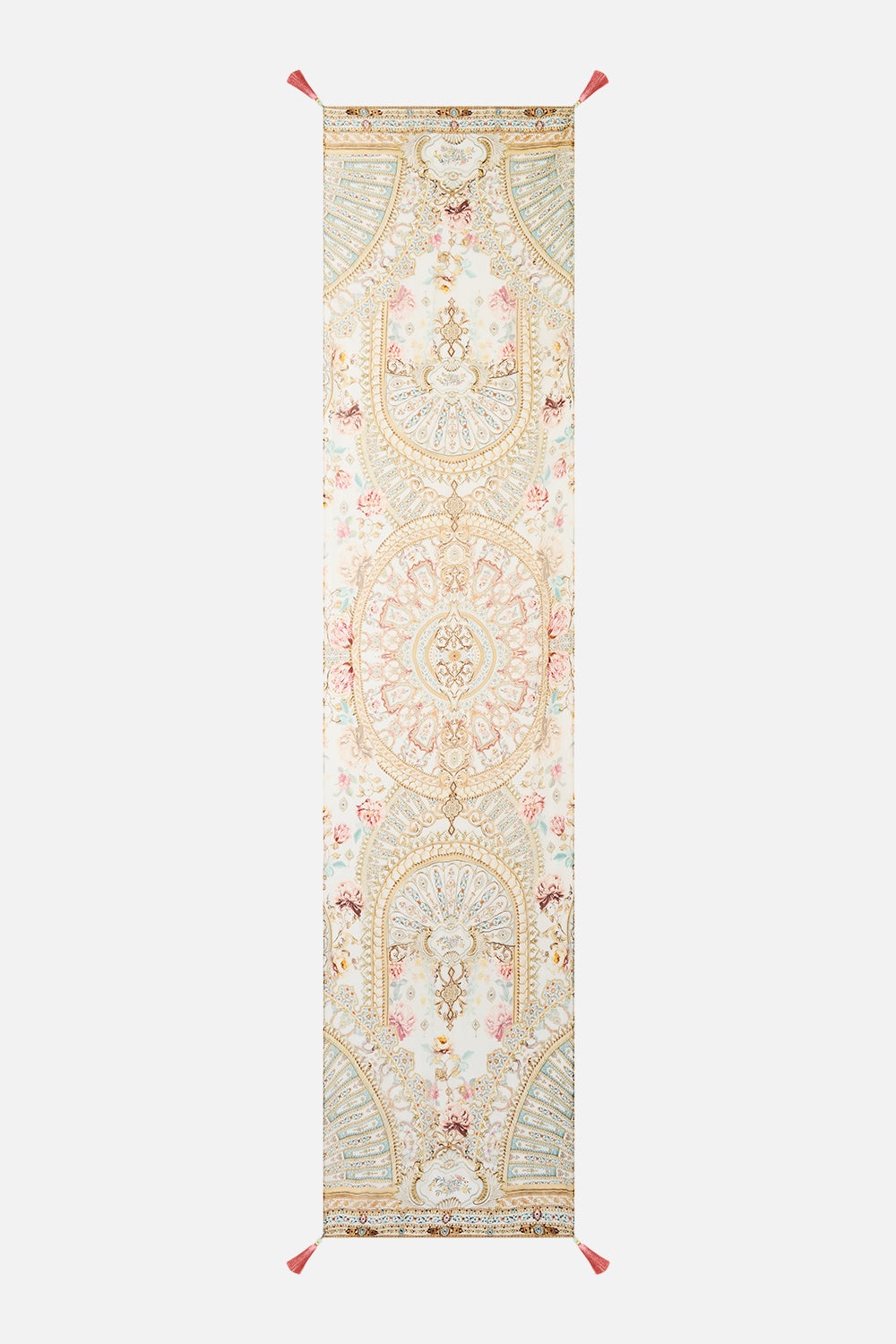LONG SILK CRINKLE CHIFFON SCARF - 2
