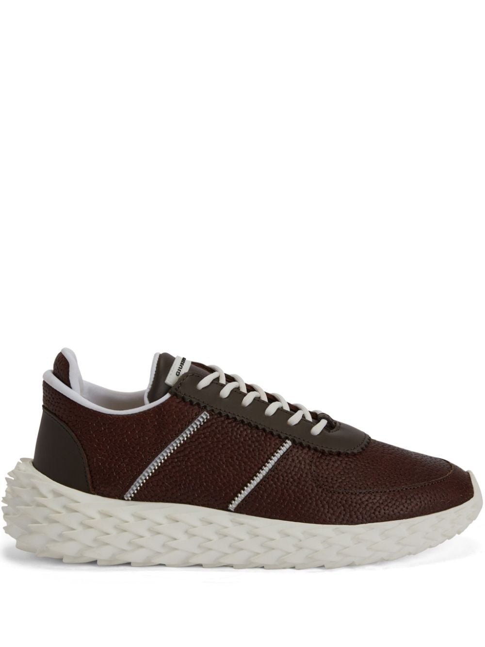 Urchin panelled leather sneakers - 1