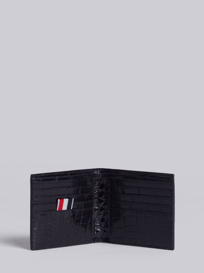 Thom Browne Billfold Wallet In Black Alligator outlook