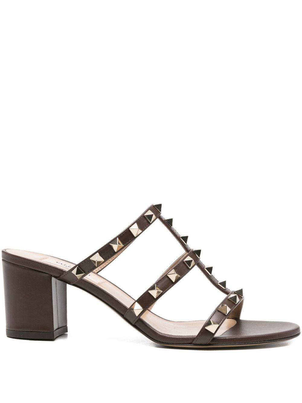 Rockstud leather sandals - 1