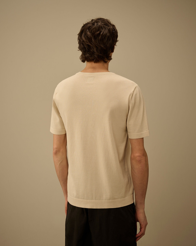 Cotton Crepe Short Sleeve Sweater 4
