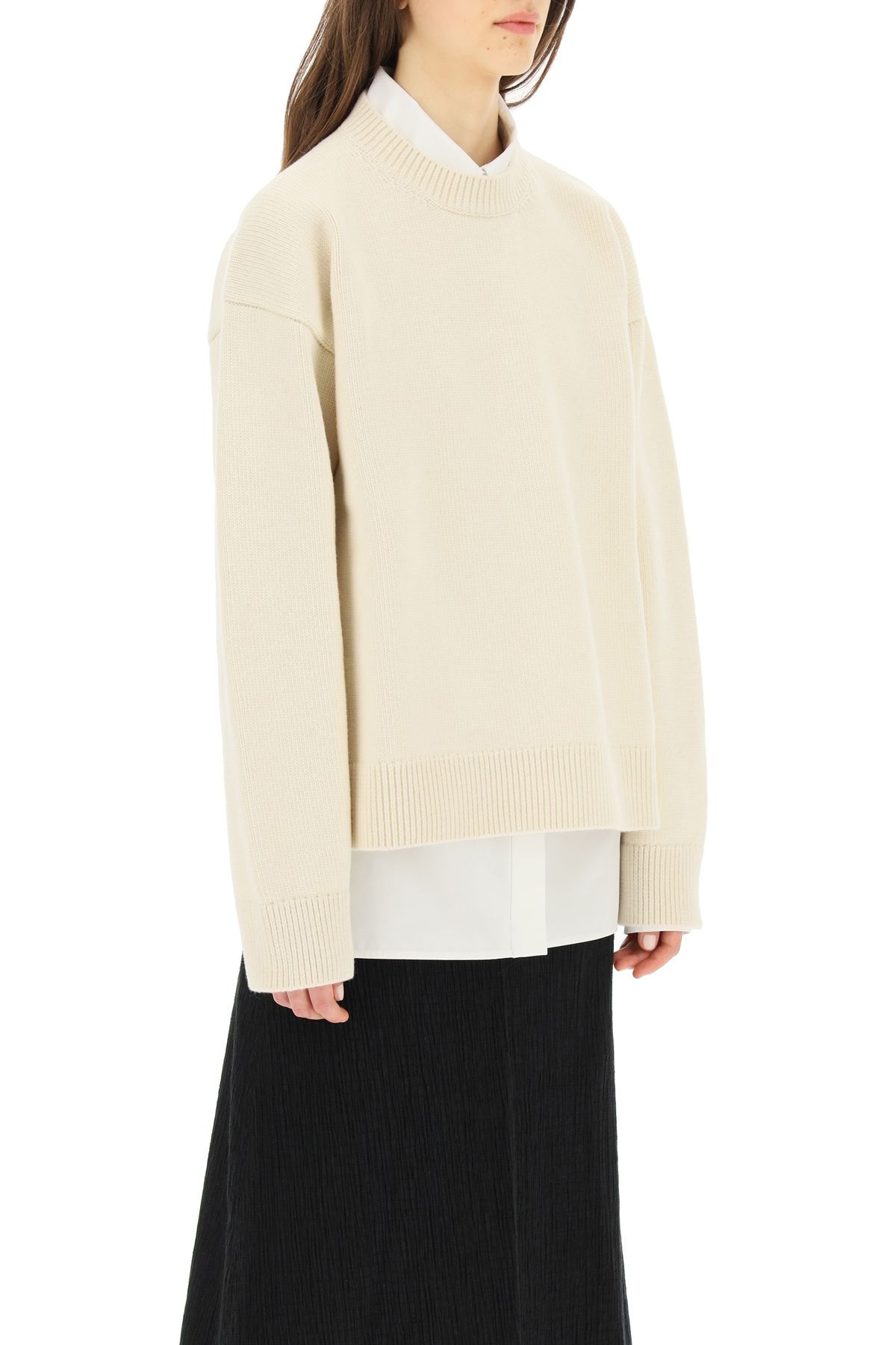 WOOL AND CASHMERE BLEND SWEATER - 3