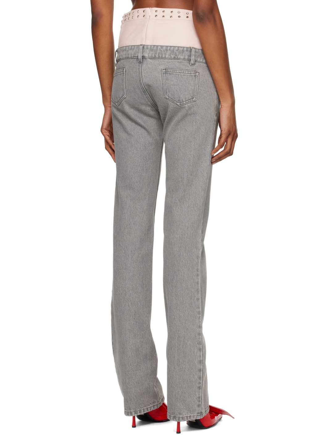 Gray Double Jeans - 3
