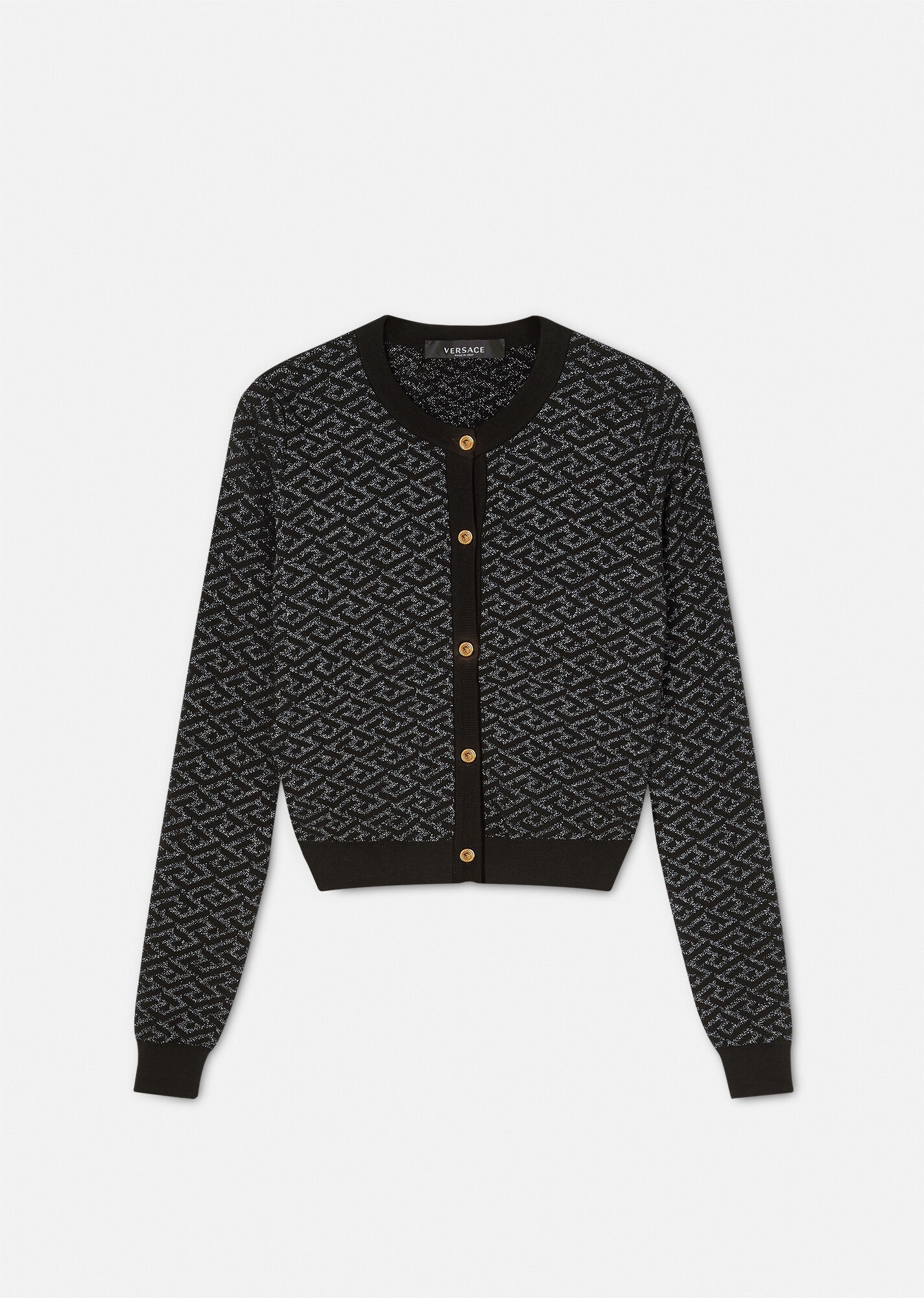 La Greca Medusa Jacquard Cardigan - 1
