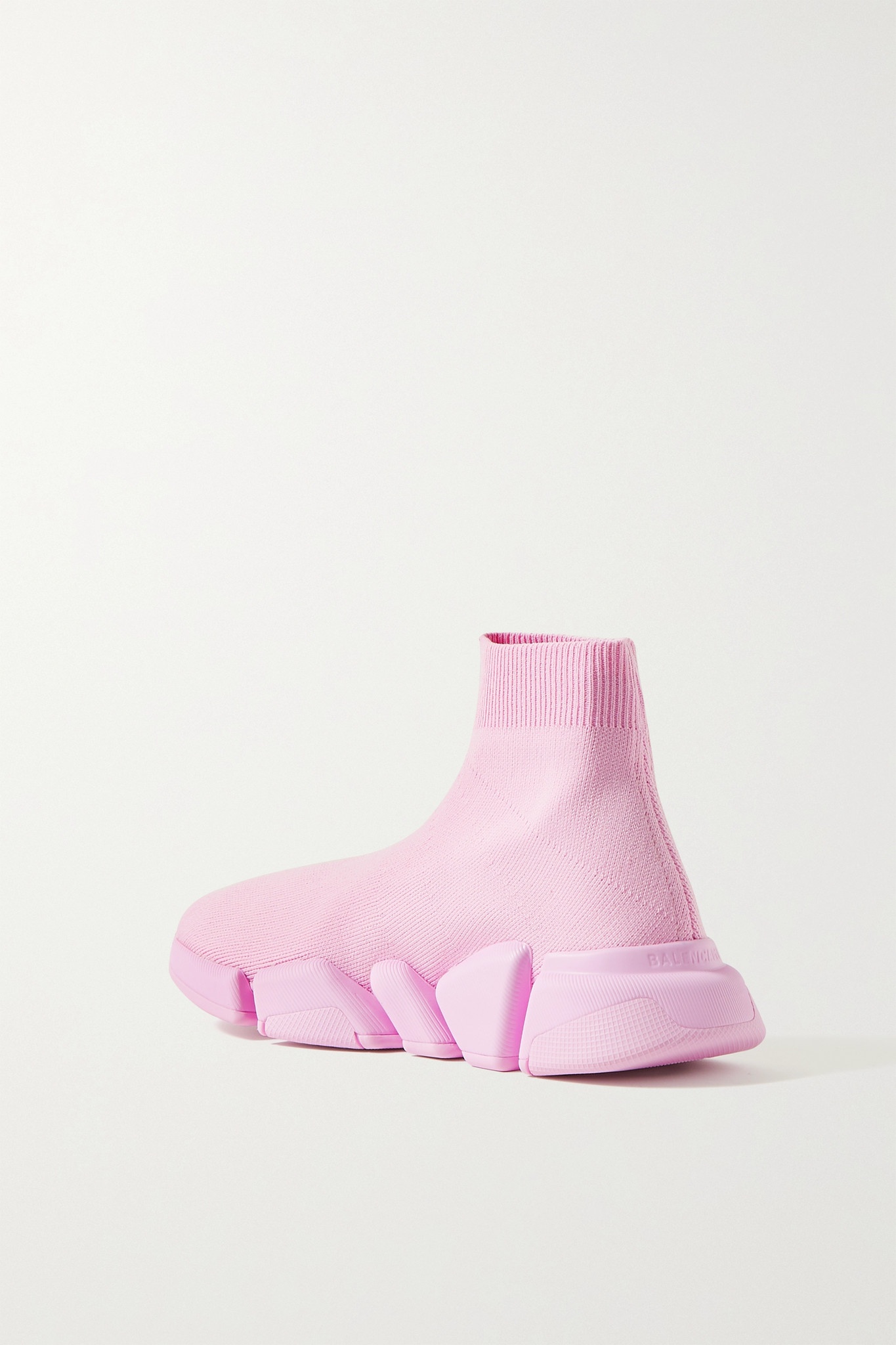 Speed 2.0 ribbed stretch-knit high-top sneakers - 3