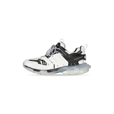 BALENCIAGA Men's Track Sneaker Clear Sole in White outlook
