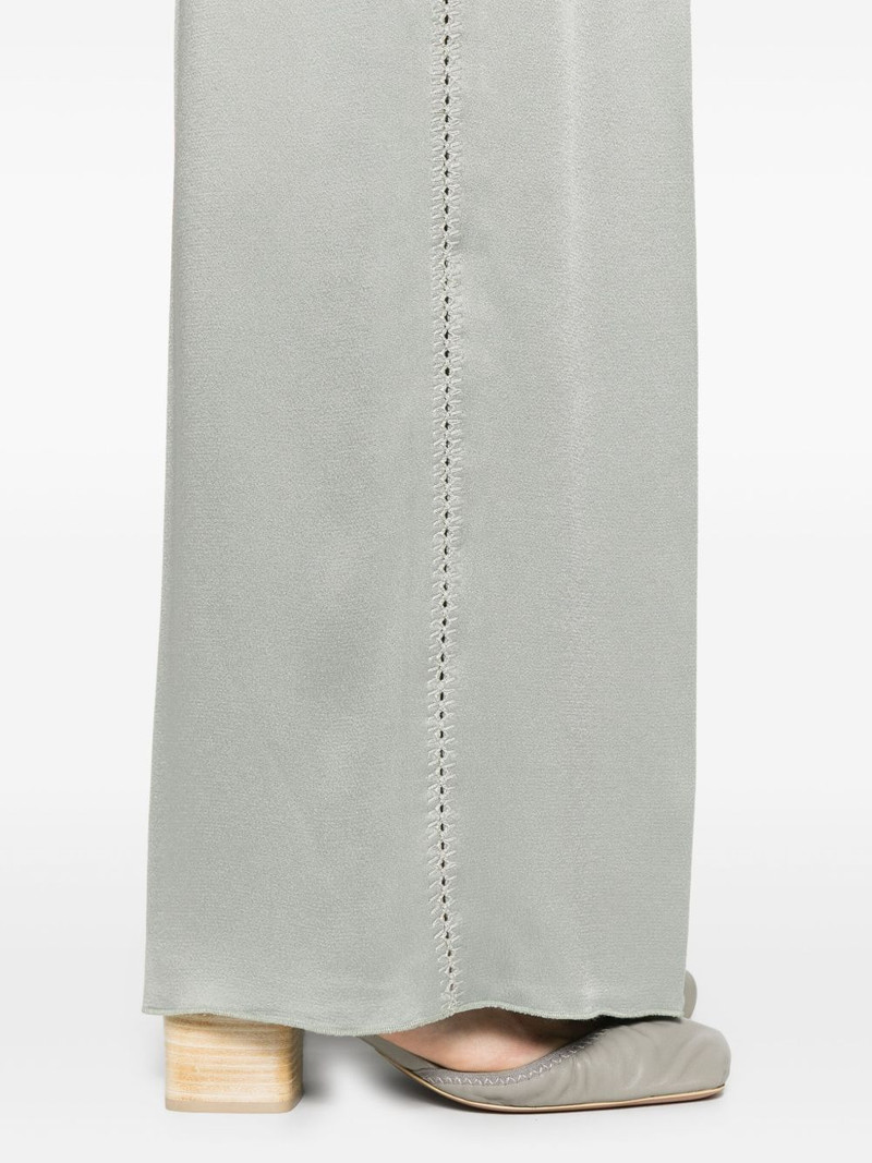 satin-finish trousers 5
