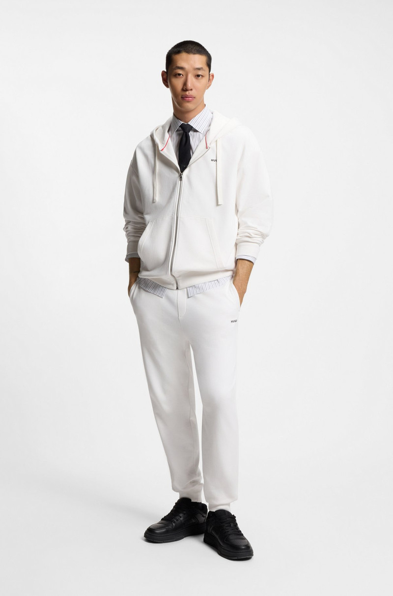 HUGO RELAXED-FIT HOODIE IN COTTON TERRY WITH PRINTED LOGO outlook