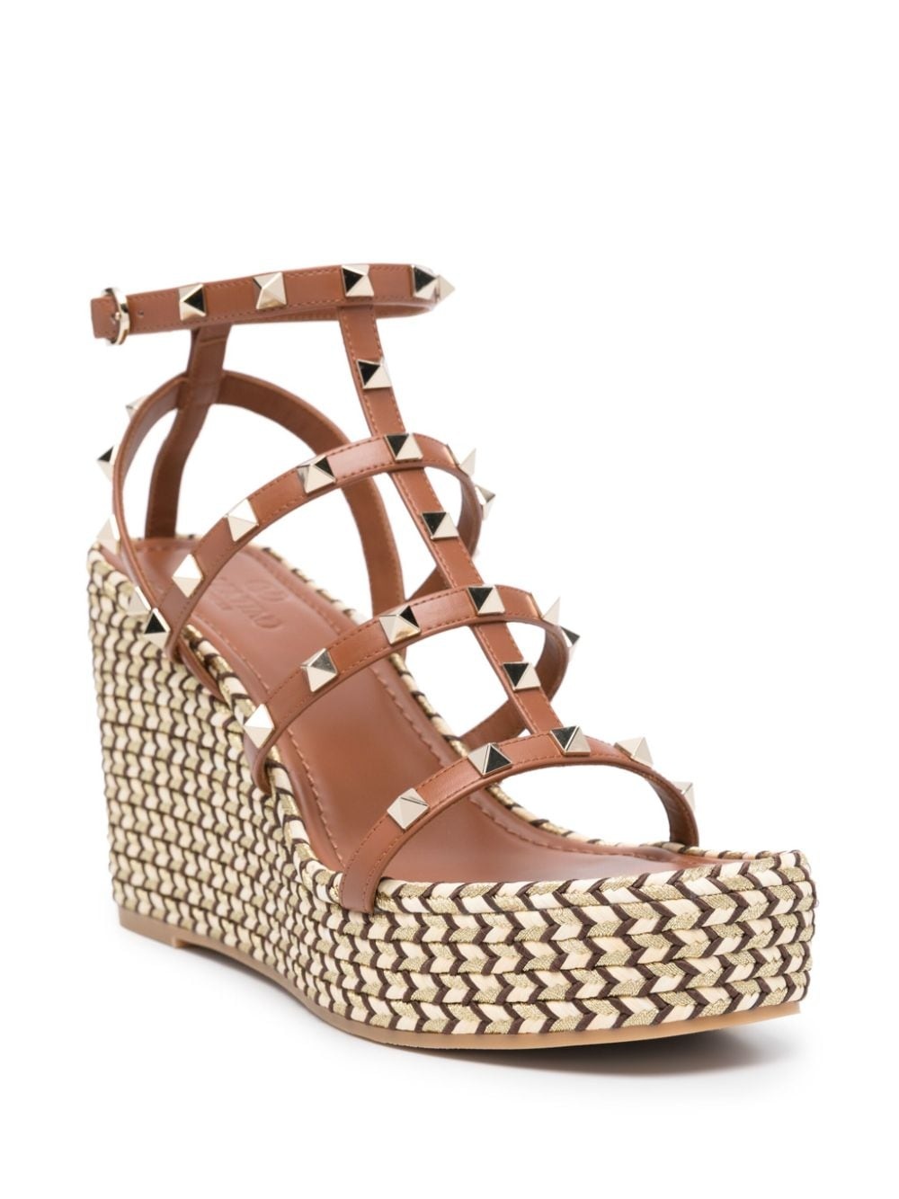 Rockstud 100mm wedge espadrilles - 2