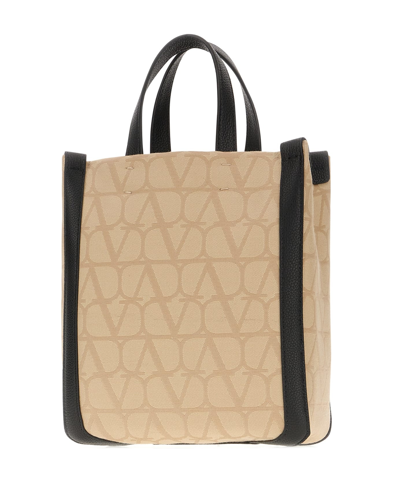 Beige Toile Iconographe Fabric Handbag - 2