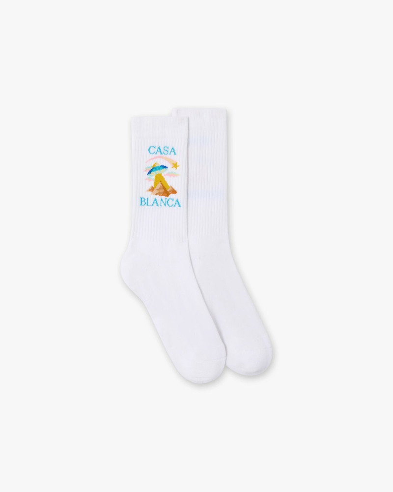 White Phantasmagoria Socks | Casablanca Paris 1
