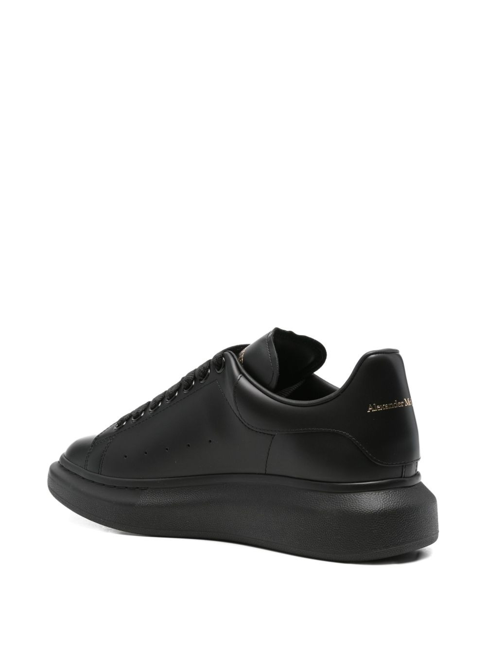 leather low-top sneakers - 3