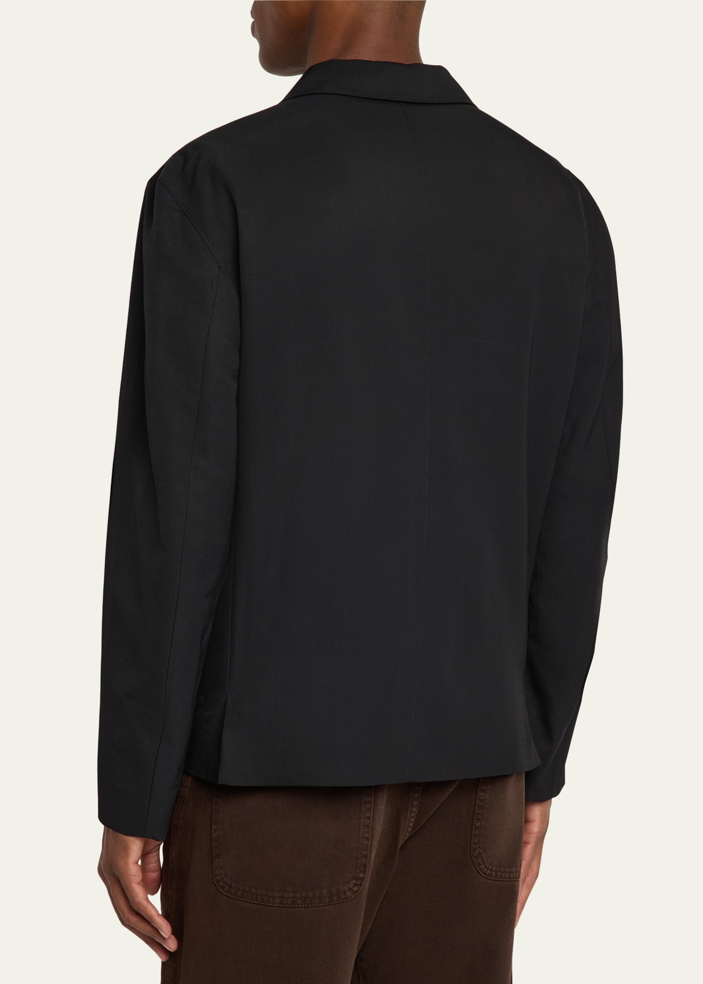 Men's Tailored Gabardine Overshirt - 3