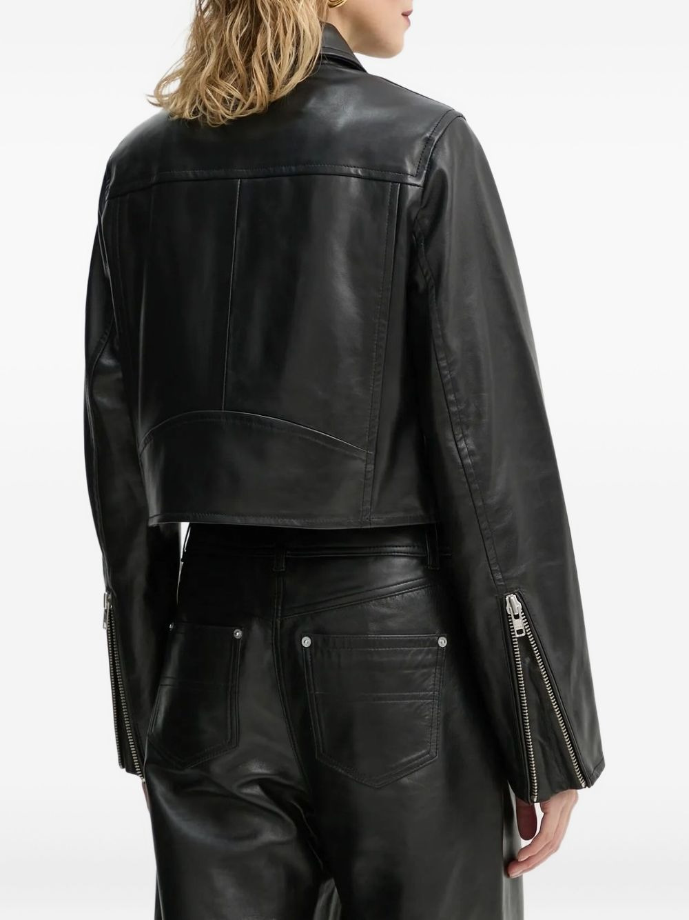 zip-fastening popper-detail jacket - 2