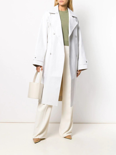 Jil Sander double breasted trench coat outlook