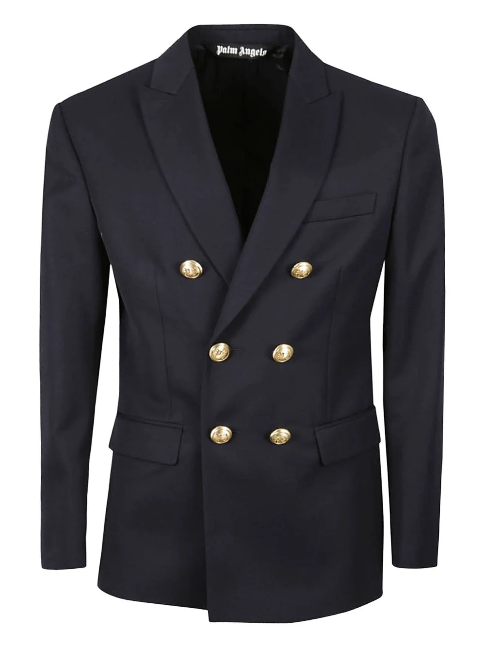 embroidered double-breasted blazer - 1