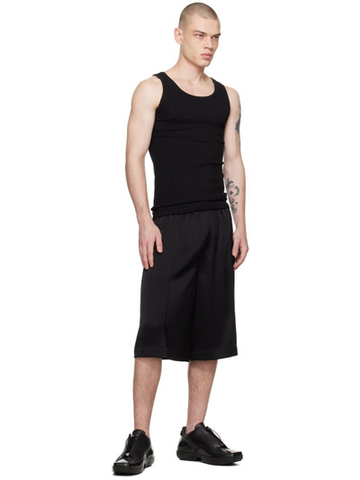 PETER DO Black Creased Tank Top outlook