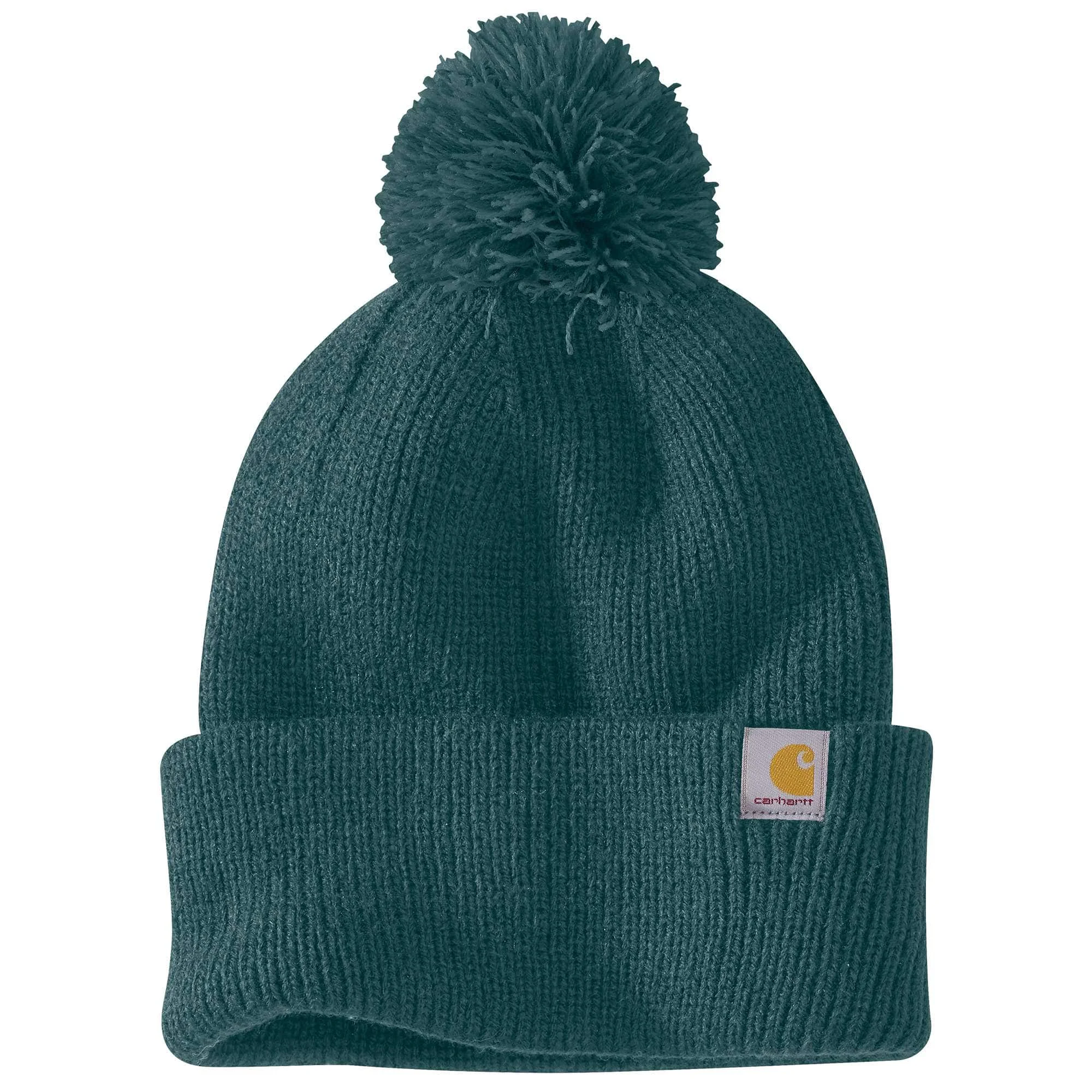Women's Knit Pom-Pom Cuffed Beanie - 1