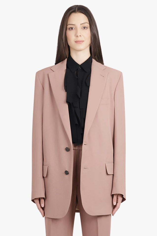 BLUNT SINGLE BREASTED RELAXED JACKET | PEACH - 3