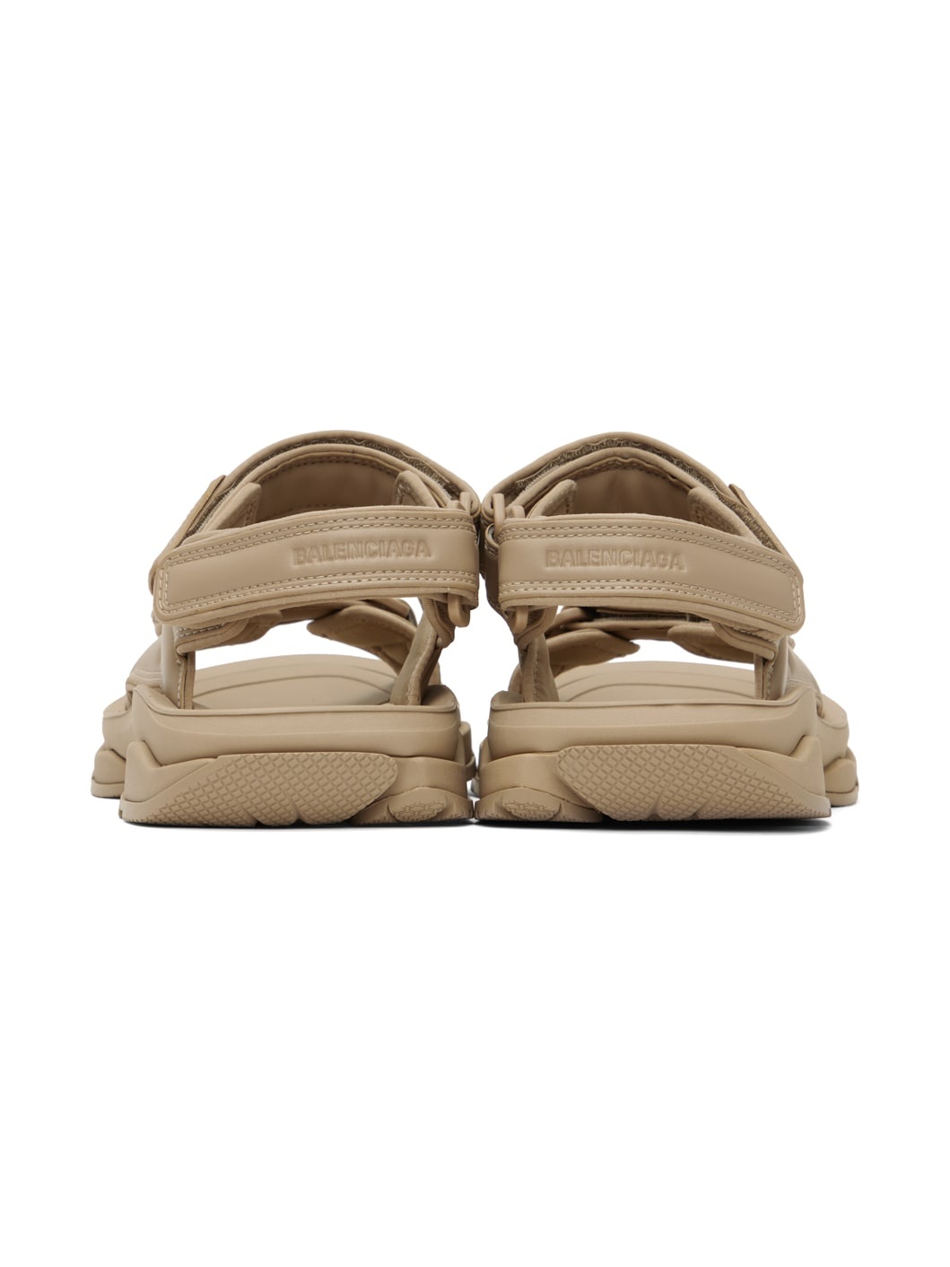 Taupe Faux-Leather Tourist Sandals - 2