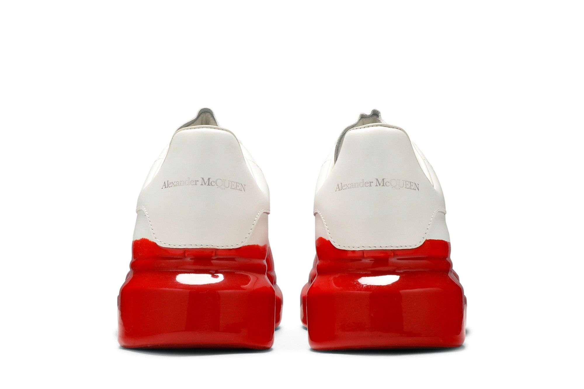 【正規】アレキサンダーマックィーン Red whIte PaintSprated 正規】アレキサンダーマックィーン Red whIte PaintSprated