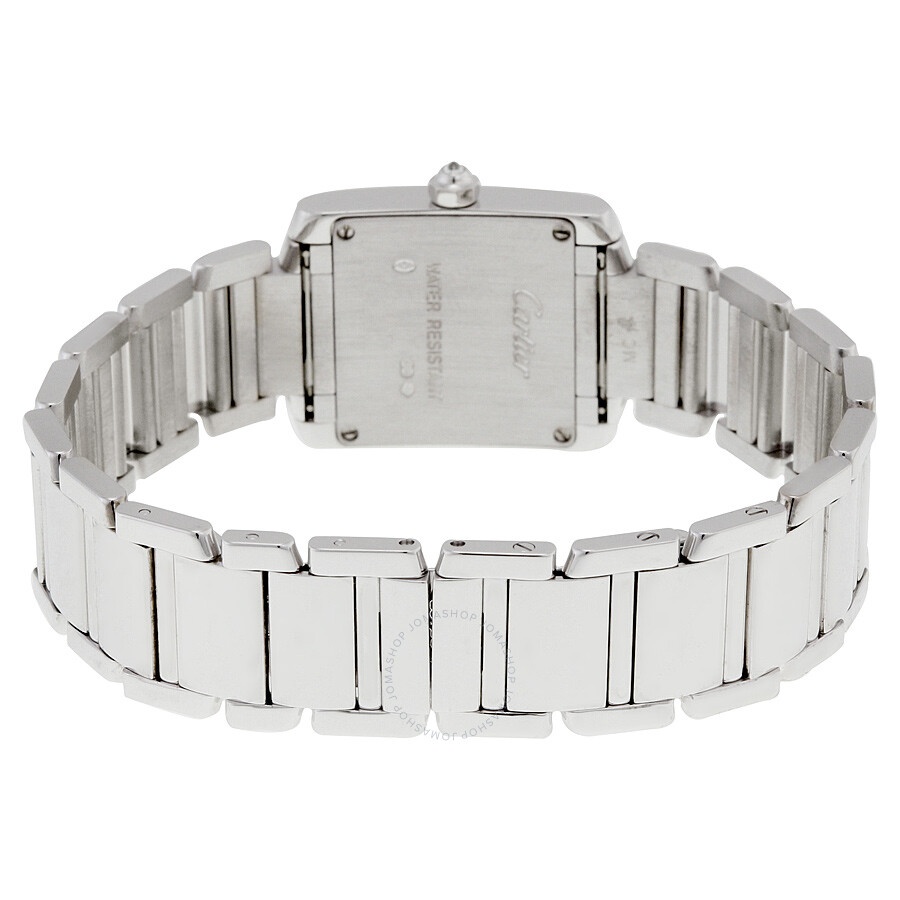 Cartier Tank Francaise 18kt White Gold Diamond Ladies Watch WE1002S3 - 3