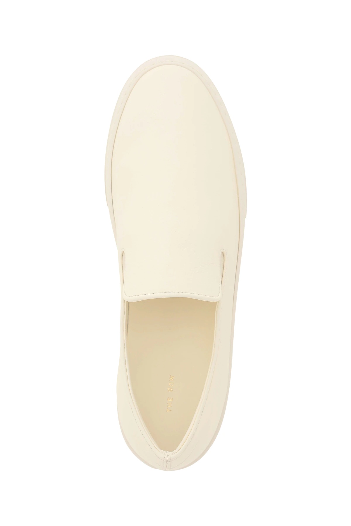 MARIE H LEATHER SLIP-ON SNEAKERS - 3