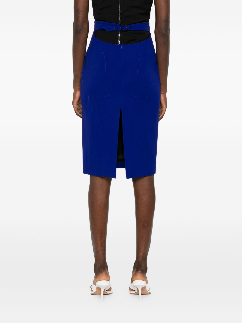 high-waisted pencil skirt - 4