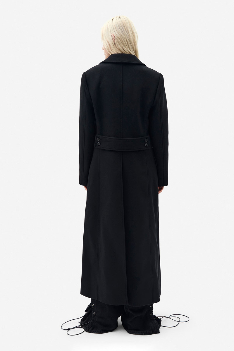 Agniet Long Fitted Double Breasted Coat 3