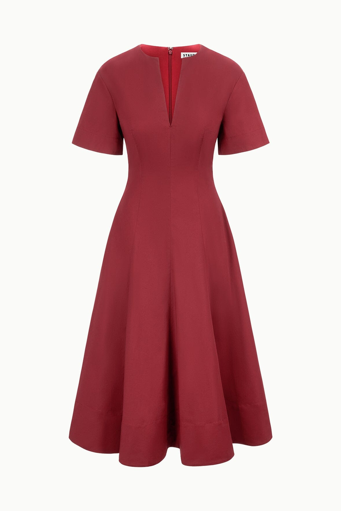STAUD FRANCES DRESS SANGRIA - 1