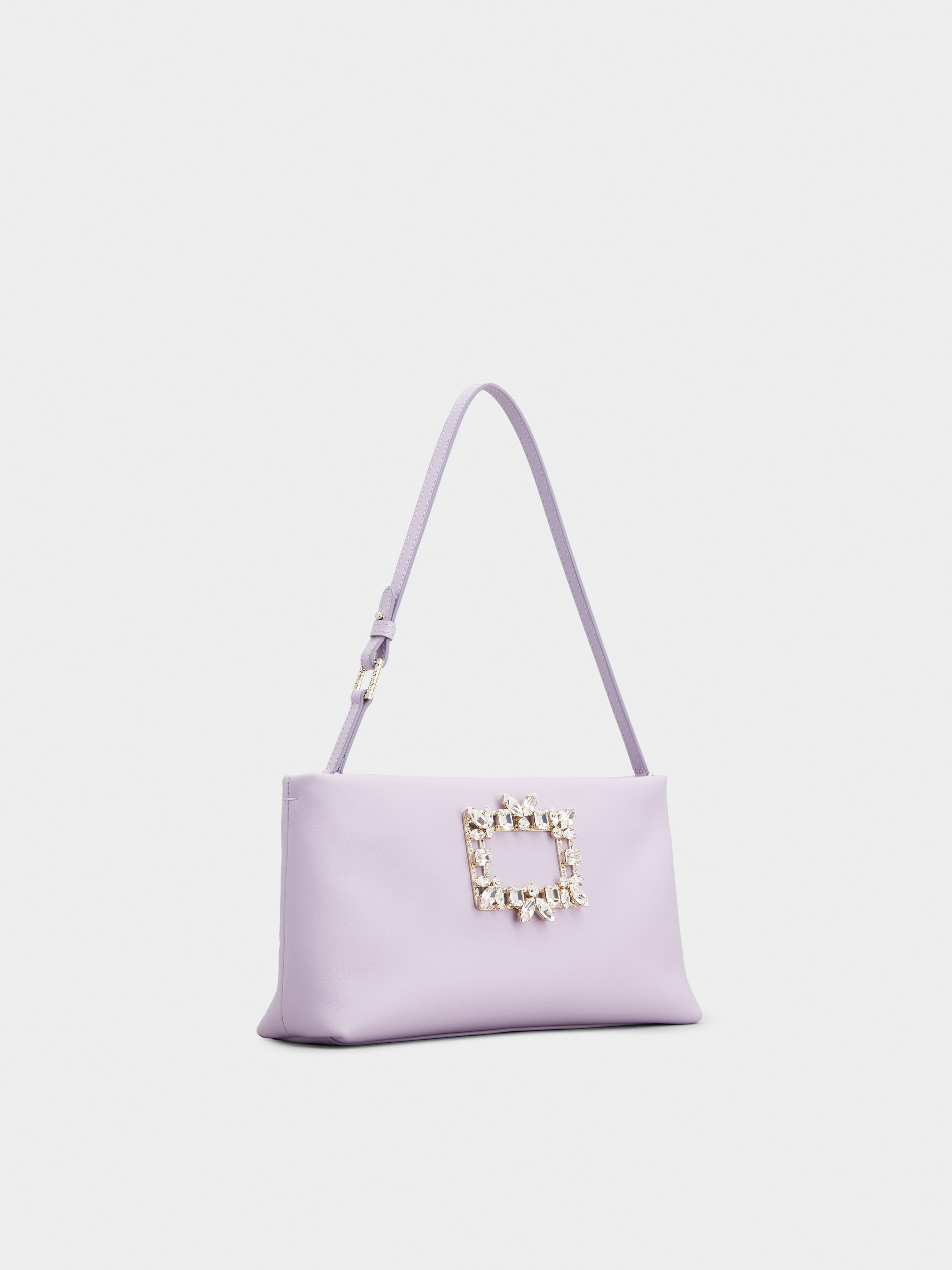 RV Nightlily Broche Vivier Buckle Mini Bag in Leather - 3