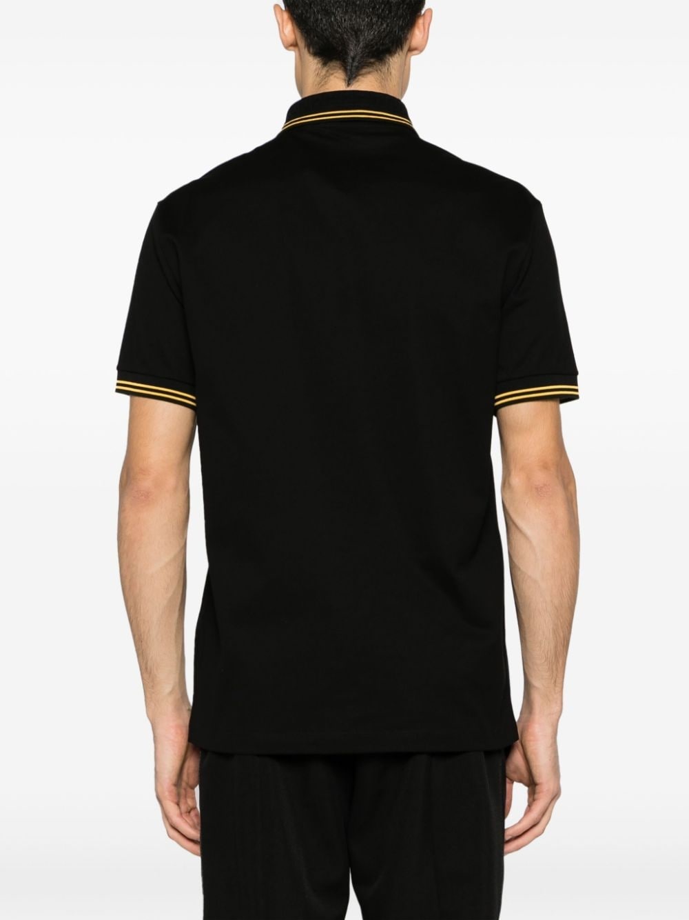 Medusa Head-embroidered cotton polo shirt - 4