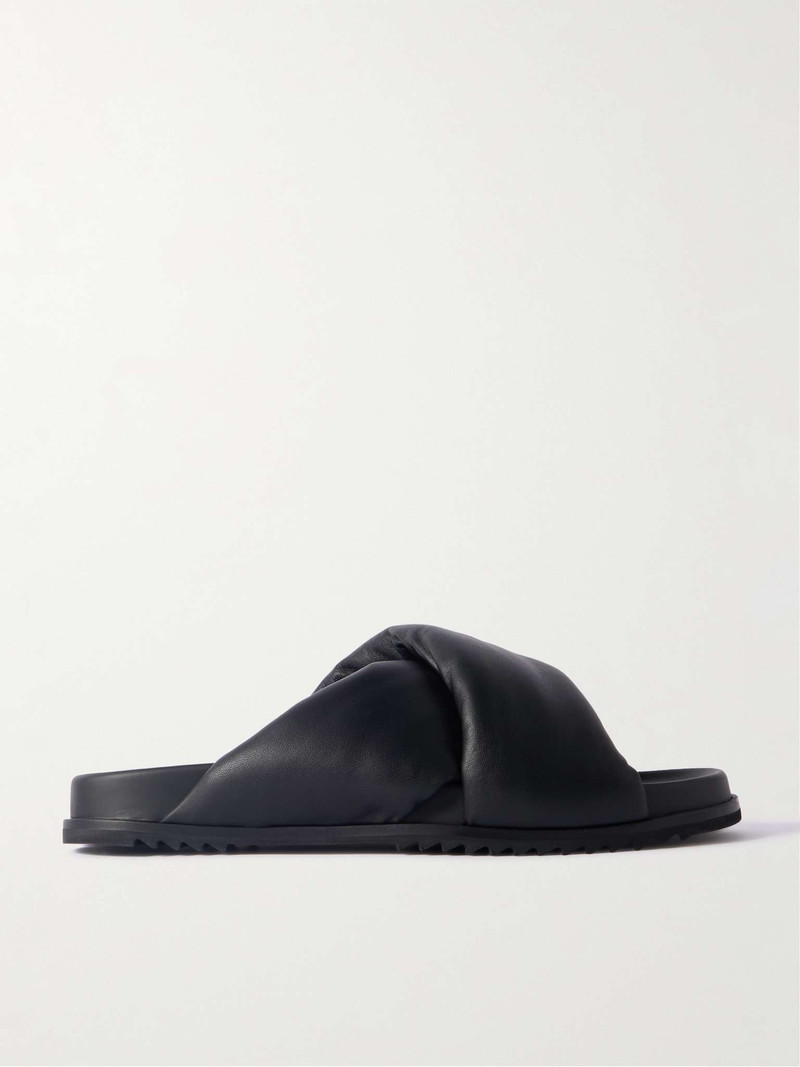 Donut Granola Leather Sandals - 1