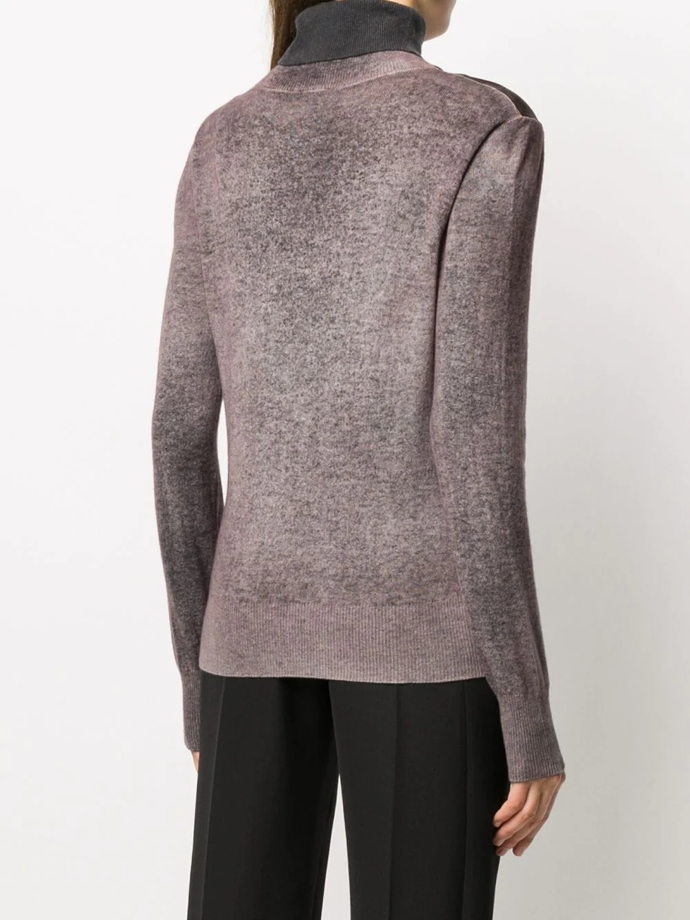 cashmere roll neck jumper - 4