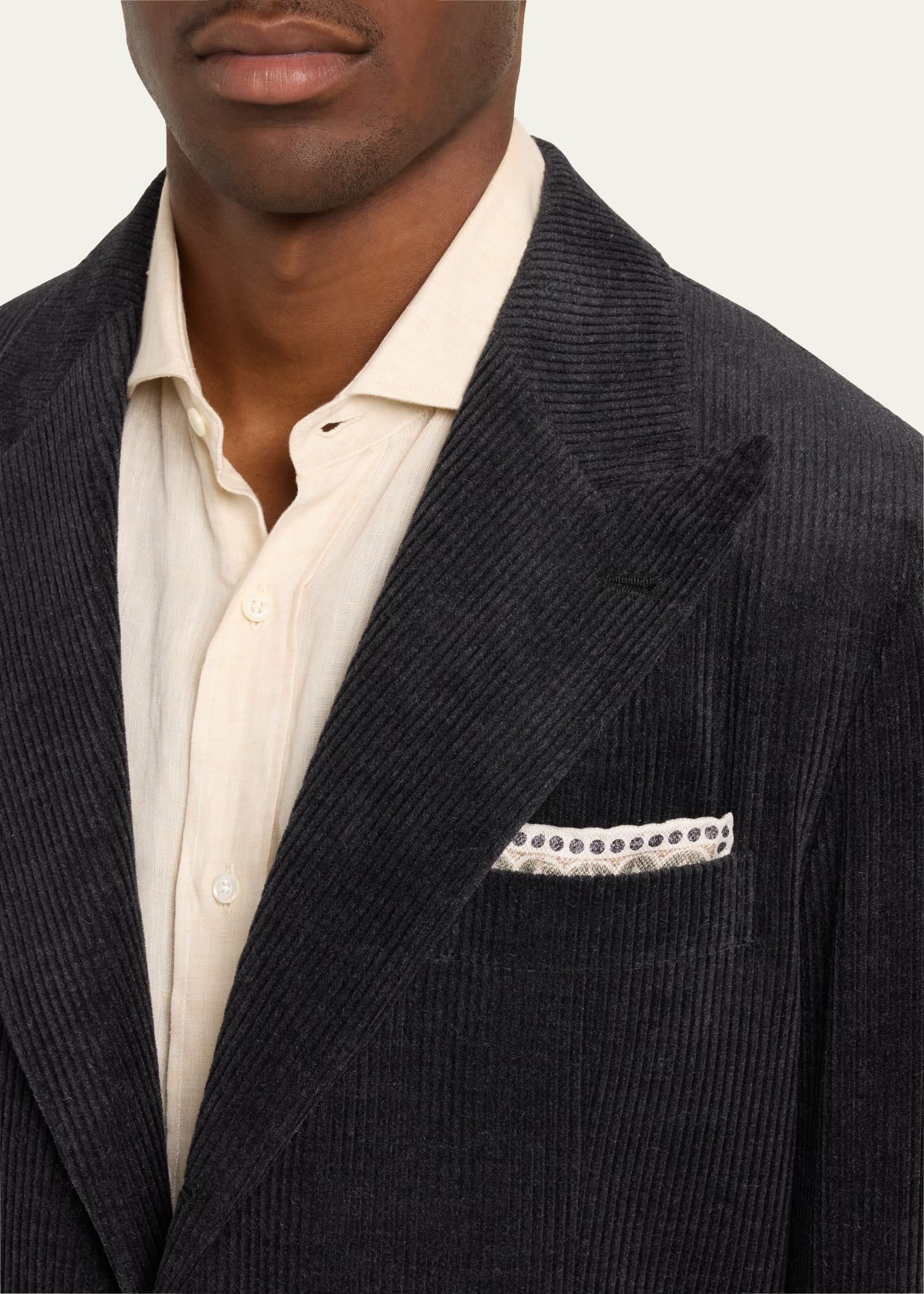 Men's Cashmere-Cotton Corduroy Sport Coat - 5