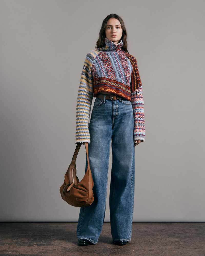 rag & bone Hollis Wool Fair Isle Turtleneck
Cropped Fit Sweater outlook