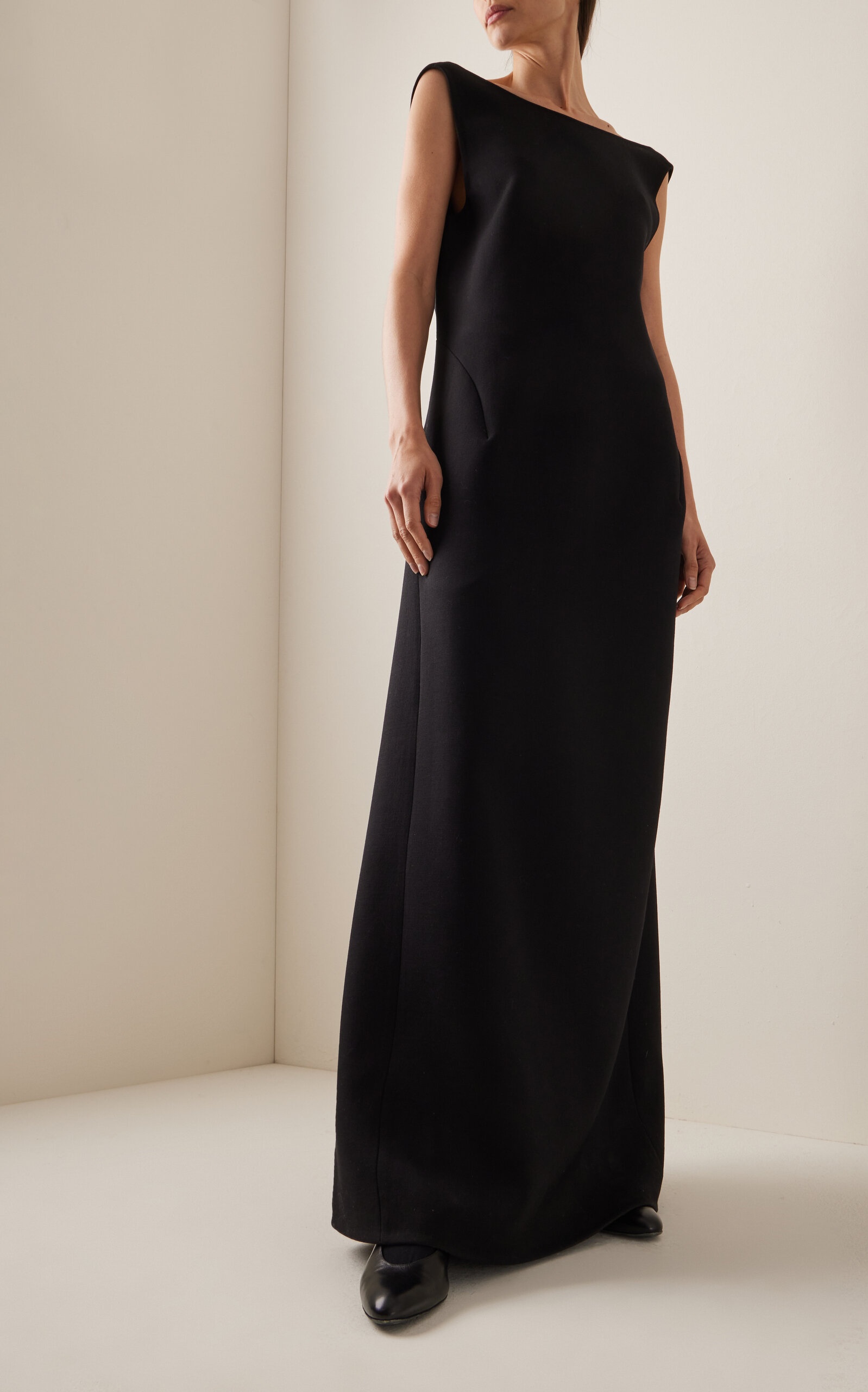 Rhea Wool-Blend Maxi Dress black - 2