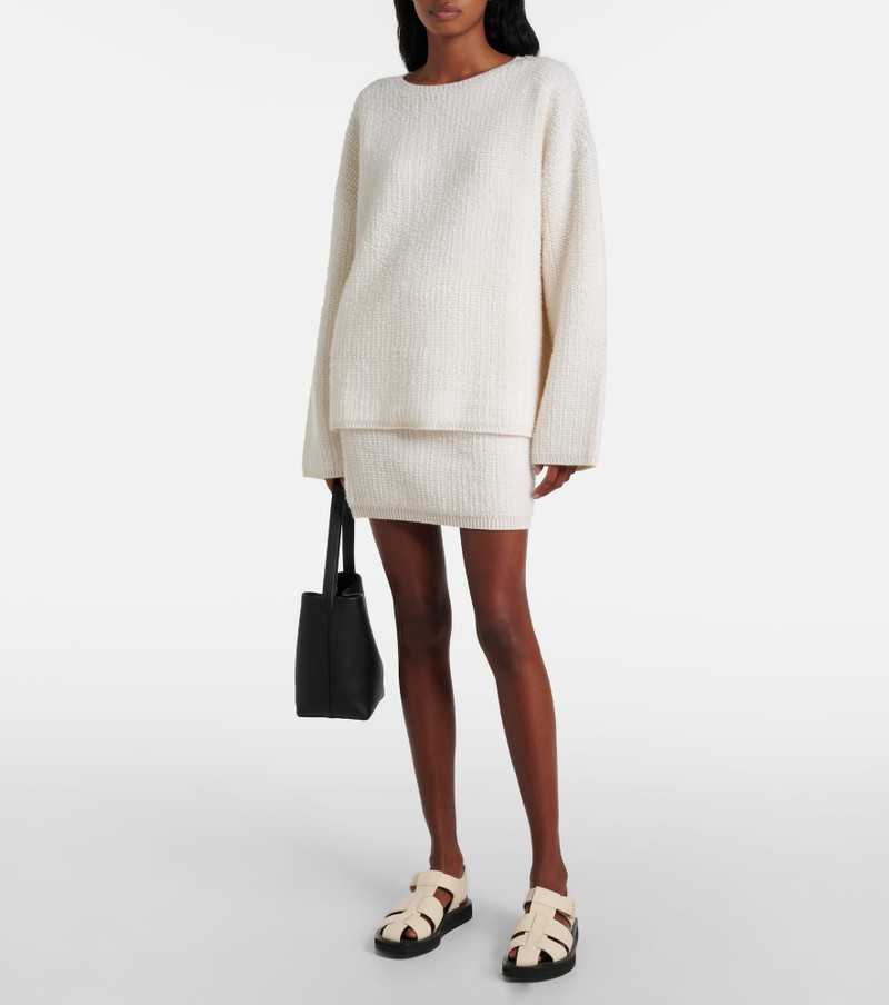 LISA YANG Imogen knitted cashmere miniskirt outlook