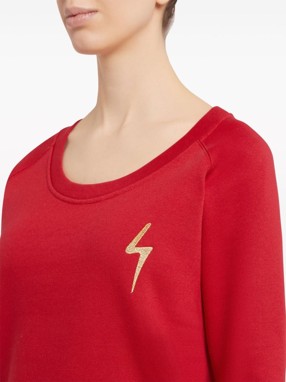 Hanane lightning bolt-embroidered sweatshirt - 5