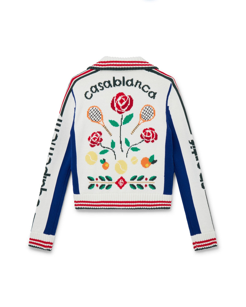 CASABLANCA Laurel Intarsia Knit Jacket outlook