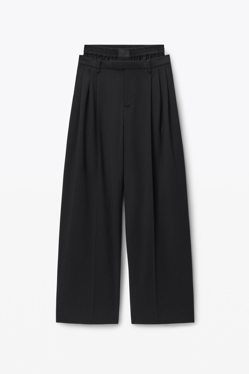 Pre-Styled Boxer Pleated Trouser 1