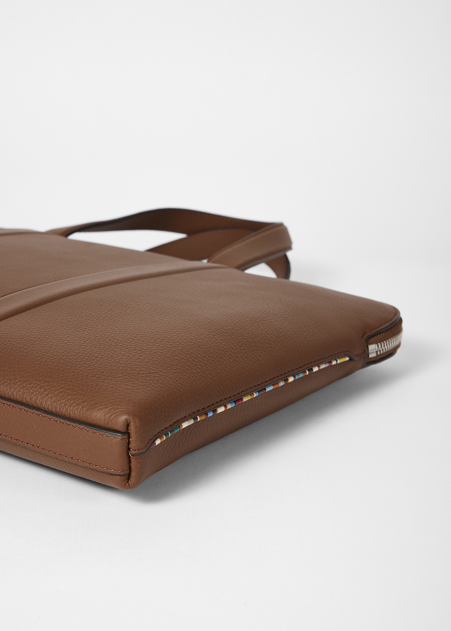 Tan Slim Leather Folio - 7