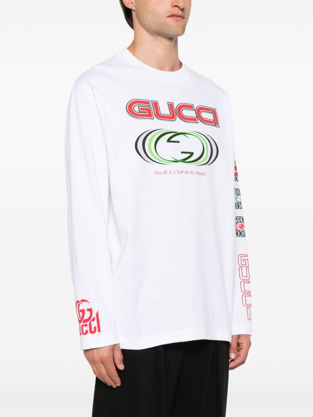 logo-print cotton T-shirt - 3